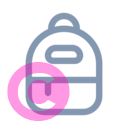 backpack 20 regular fluent font icon | vivre-motion