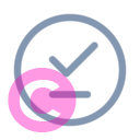 checkmark underline circle 20 regular fluent font icon | vivre-motion