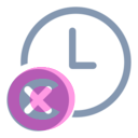 clock dismiss 20 regular fluent font icon | vivre-motion