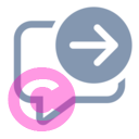 comment arrow right 20 regular fluent font icon | vivre-motion