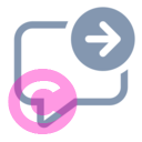 comment arrow right 20 regular fluent font icon | vivre-motion