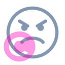emoji angry 20 regular fluent font icon | vivre-motion