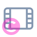 filmstrip 20 regular fluent font icon | vivre-motion