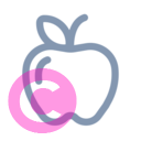 food apple 20 regular fluent font icon | vivre-motion