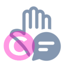 hand left chat 20 regular fluent font icon | vivre-motion