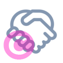 handshake 20 regular fluent font icon | vivre-motion