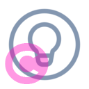 lightbulb circle 20 regular fluent font icon | vivre-motion