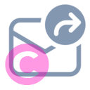 mail arrow forward 20 regular fluent font icon | vivre-motion