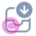 mail inbox arrow down 20 regular fluent font icon | vivre-motion