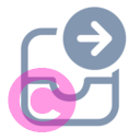 mail inbox arrow right 20 regular fluent font icon | vivre-motion