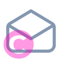 mail read 20 regular fluent font icon | vivre-motion