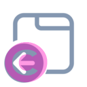 tab desktop arrow left 20 regular fluent font icon | vivre-motion