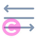 text align distributed 20 regular fluent font icon | vivre-motion