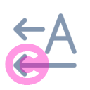 text direction horizontal left 20 regular fluent font icon | vivre-motion