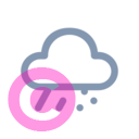weather rain snow 20 regular fluent font icon | vivre-motion