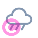 weather rain 20 regular fluent font icon | vivre-motion
